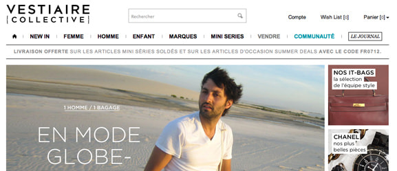 Site web de Vestiaire collective