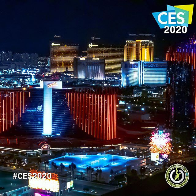 CES 2020 Las Vegas de nuit